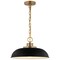 Nuvo Colony 1-Light Small Pendant Matte Black with Burnished Brass 60/7481 - alternate 5